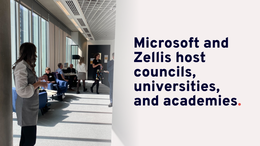 Microsoft and Zellis host councils, universities, and academies.